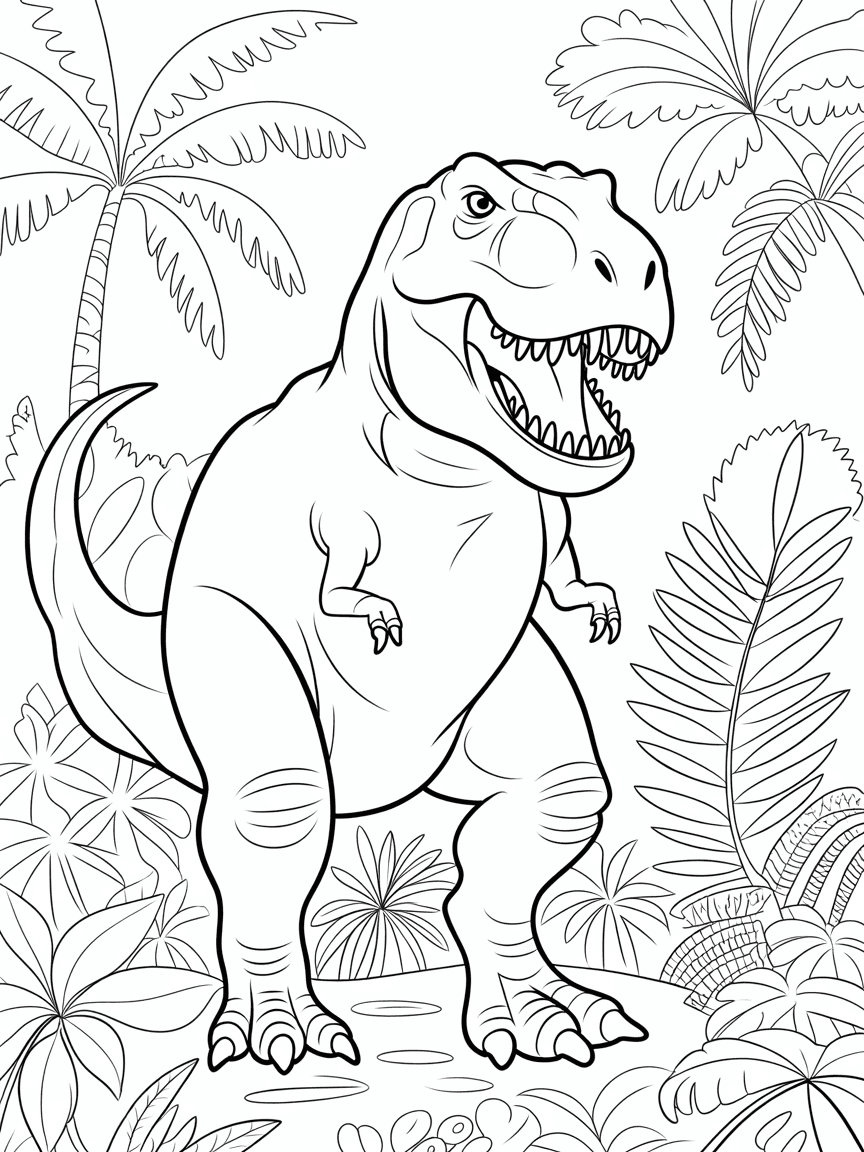 mighty Tyrannosaurus Rex with sharp